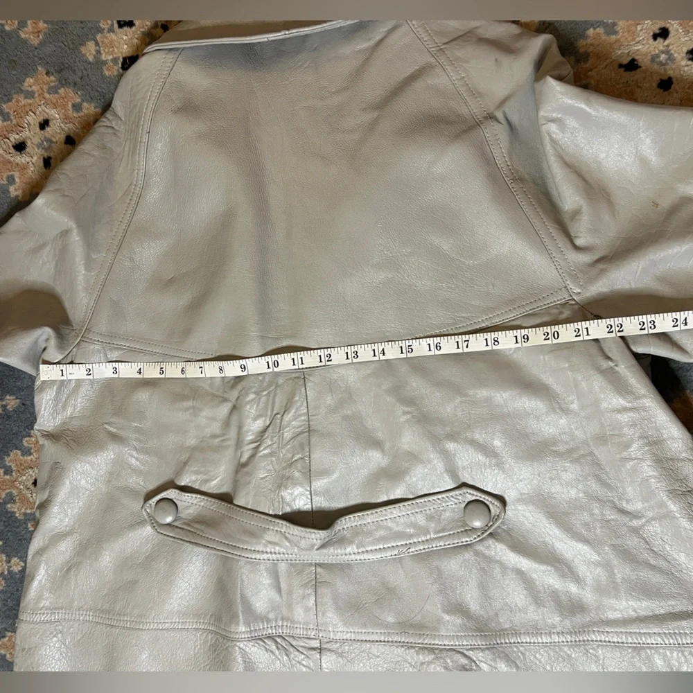 Vintage leather jacket car coat - Picture 10 of 10